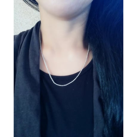 カレンシルバーネックレス50cm(３連ブレスレット)　snc-98