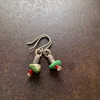 カレンシルバーとターコイズのピアス psb-433