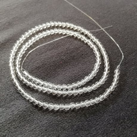 天然石　水晶5A　丸玉3mm