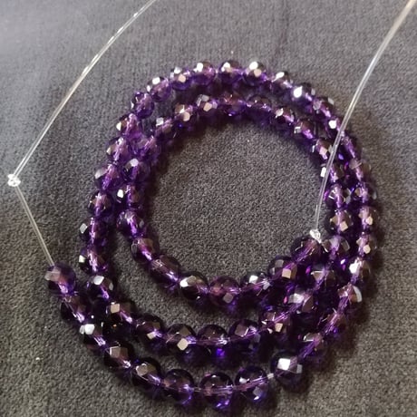 天然石　アメジストA　カット玉6mm