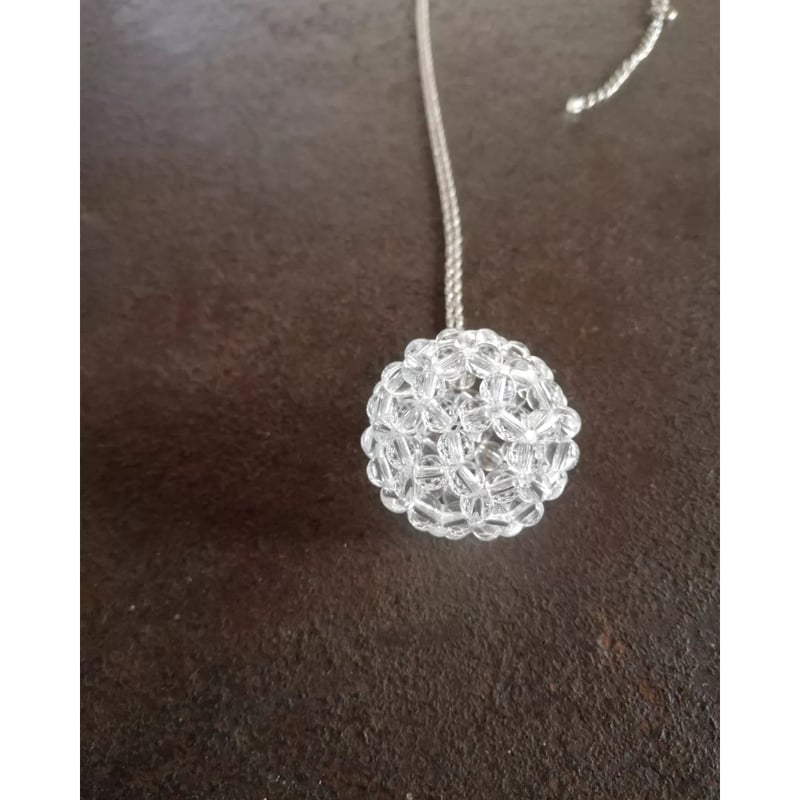 fullerene フラーレン 水晶4mmネックレス80cm(marsa*original f