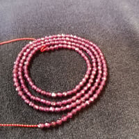 天然石　ガーネット　カット玉2mm