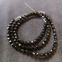 天然石　オニキス3A　カット玉4mm