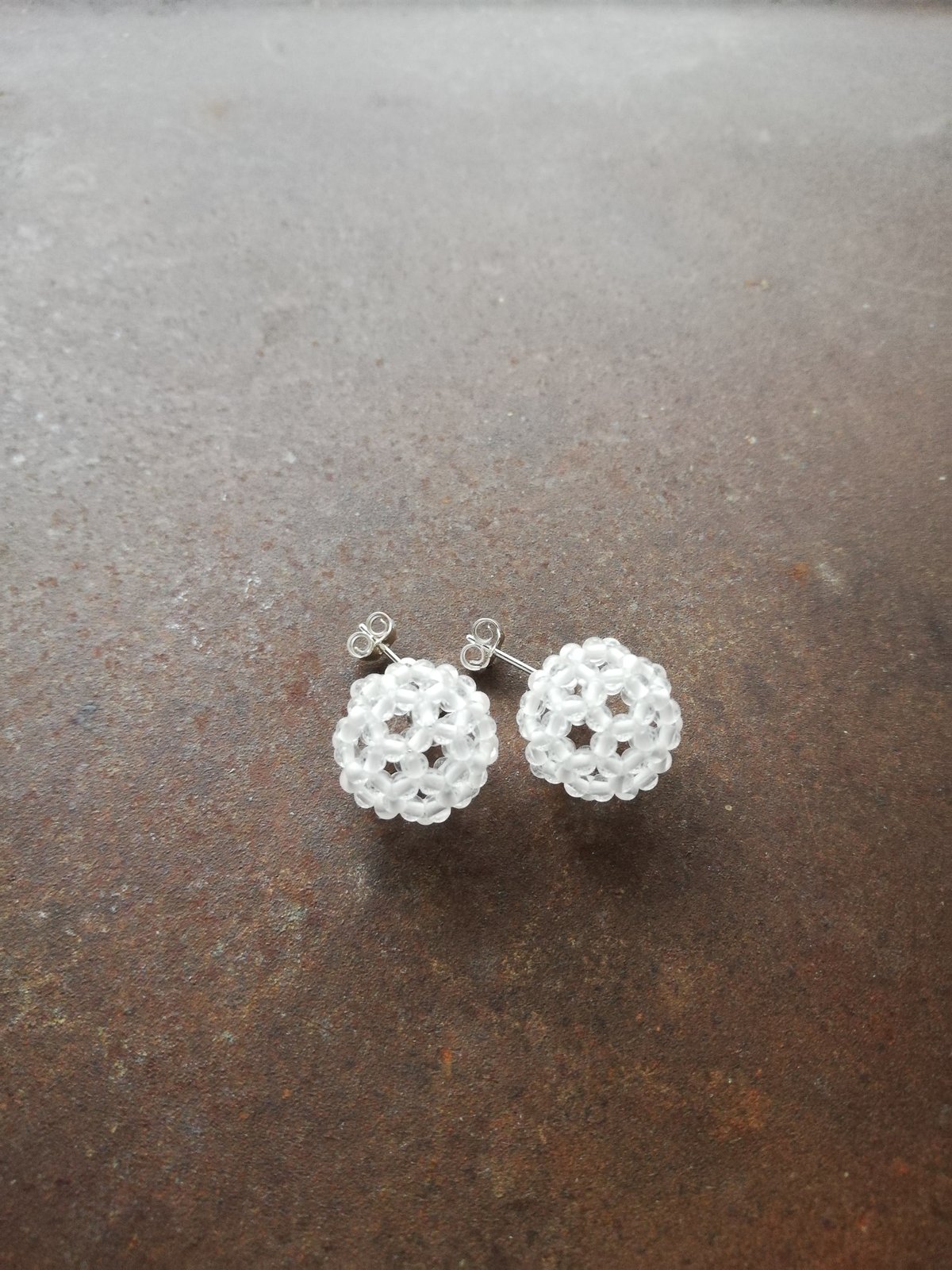 fullerene フラーレン 水晶2mmピアス/イヤリングsv925(marsa*origi