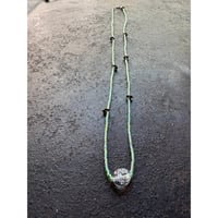 カレンシルバーとフランスアンティークビーズのネックレス　bnc-110