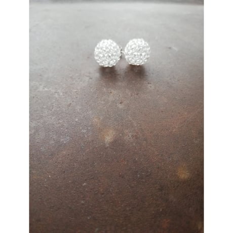 fullerene フラーレン 水晶2mmピアス/イヤリングsv925(marsa*original fullerene book付)
