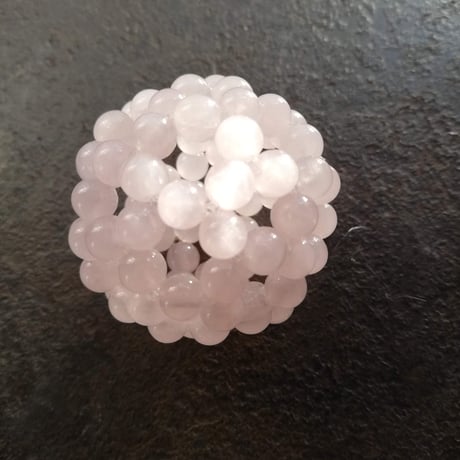 fullerene フラーレン　ローズクォーツ８mm(marsa*original fullerene book付)