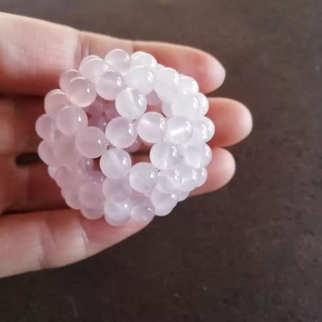 fullerene フラーレン　ローズクォーツ6mm(marsa*original fullerene book付)
