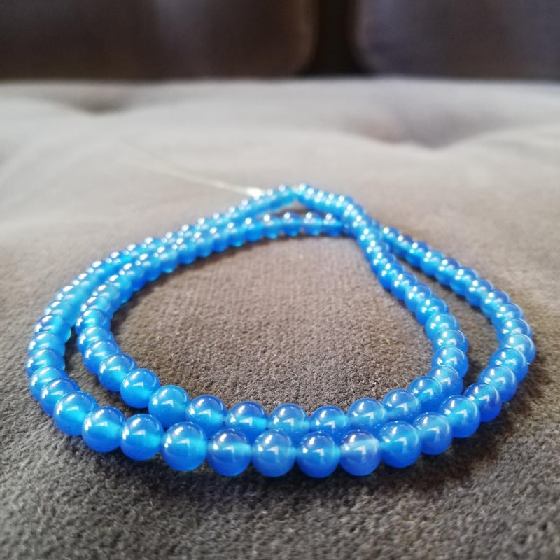 天然石 青メノウ 丸玉4mm | marsa*