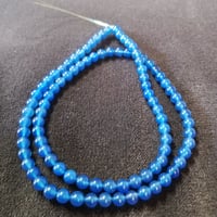 天然石　青メノウ　丸玉4mm