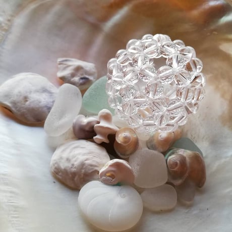 fullereneフラーレン水晶6mm(marsa*original fullerene book付)