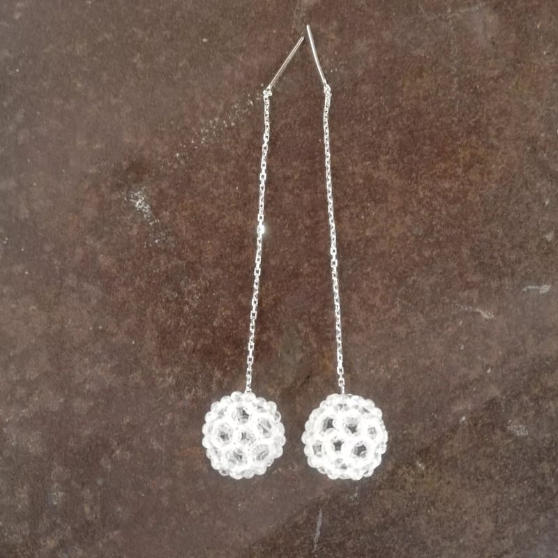 fullerene フラーレン水晶2mmアメリカンピアス(marsa*original ful