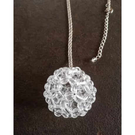 fullerene フラーレン 水晶4mmネックレス80cm(marsa*original fullerene book付)