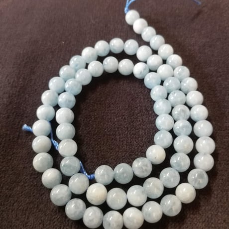 天然石　アクアマリン　丸玉6mm