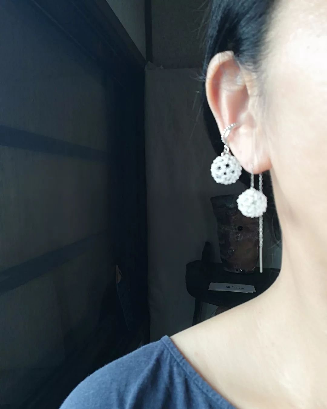 fullerene フラーレン水晶2mmアメリカンピアス(marsa*original ful