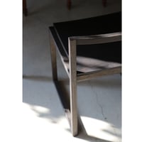 the Outline 02 armless chair  （鉄媒染）
