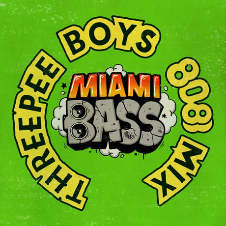 【Threepee Boys × SITE (Ghetto Hollywood)】 - MIAMI BASS Tee