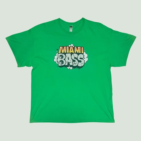 【Threepee Boys × SITE (Ghetto Hollywood)】 - MIAMI BASS Tee Green