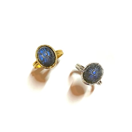 Carving labradorite ring