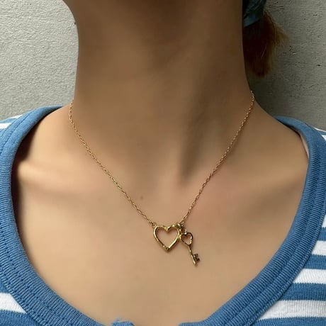 Heart key charm