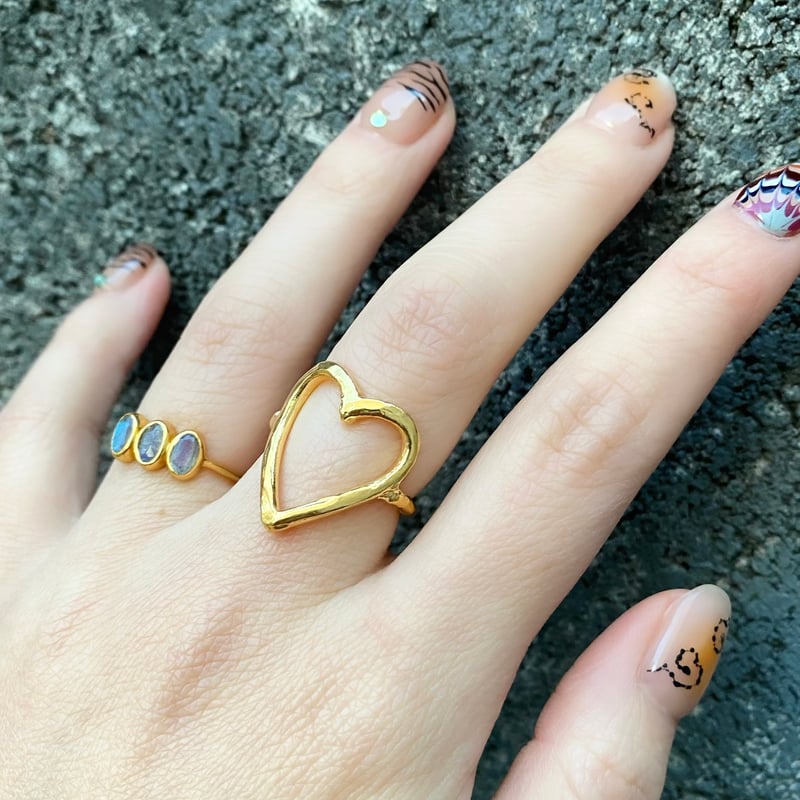 Neo open heart ring | nananbijouxxx