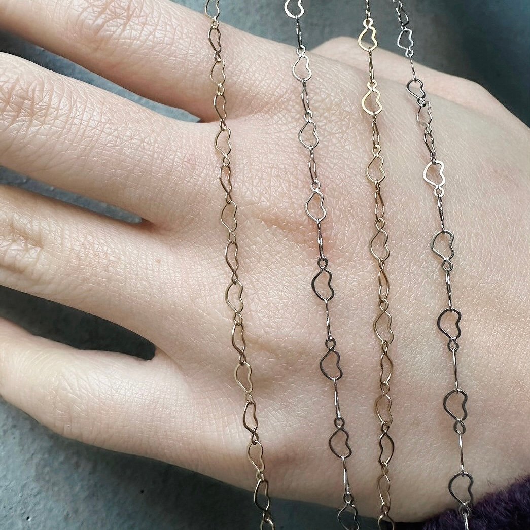Infinity heart chain | nananbijouxxx