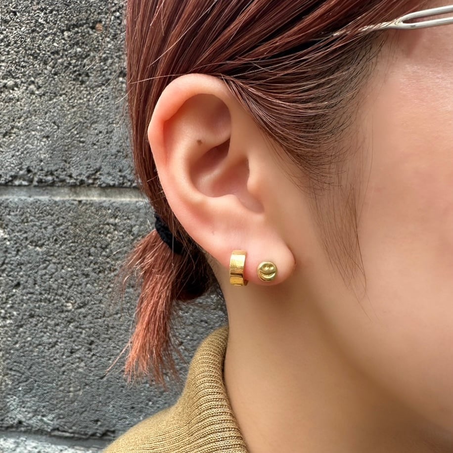 アクセサリー K18 hoop shine pierce hoop pierce – shinkai jewelry