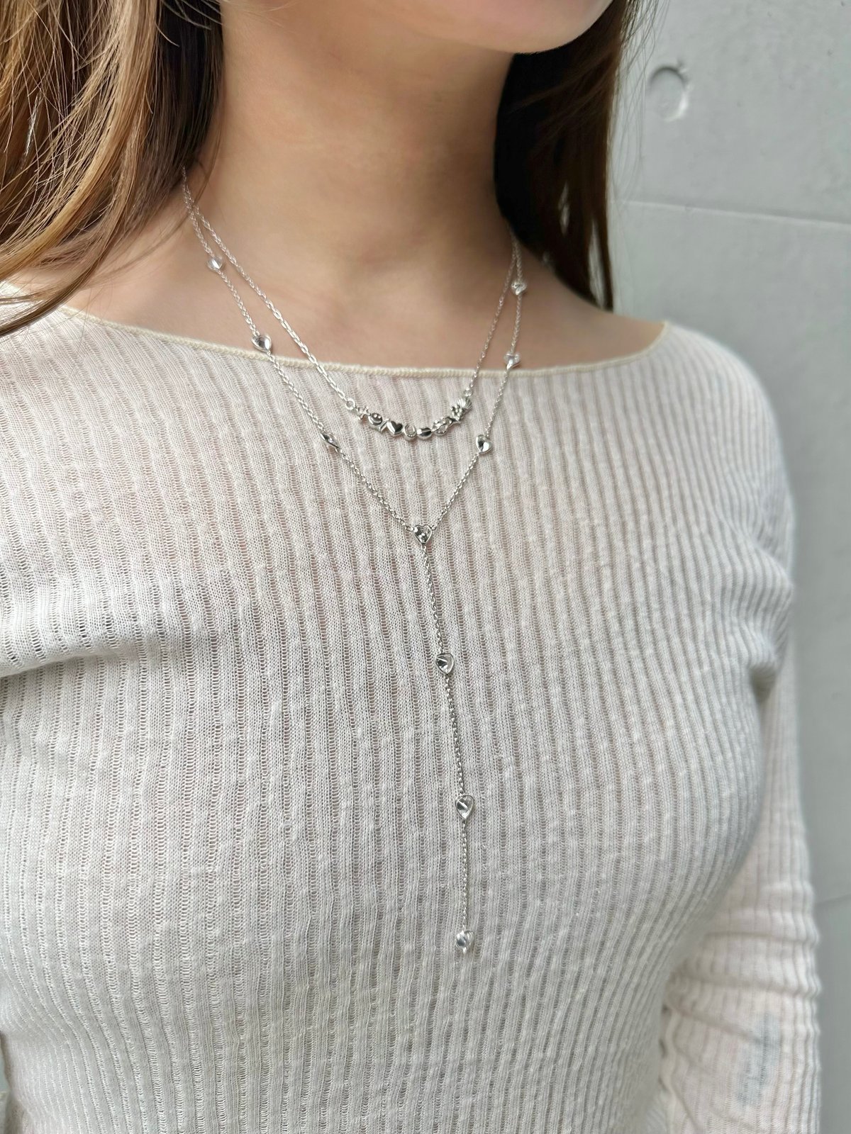 X hearts necklace | nananbijouxxx