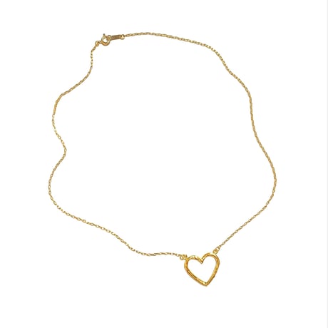 Open heart necklace〈Large〉