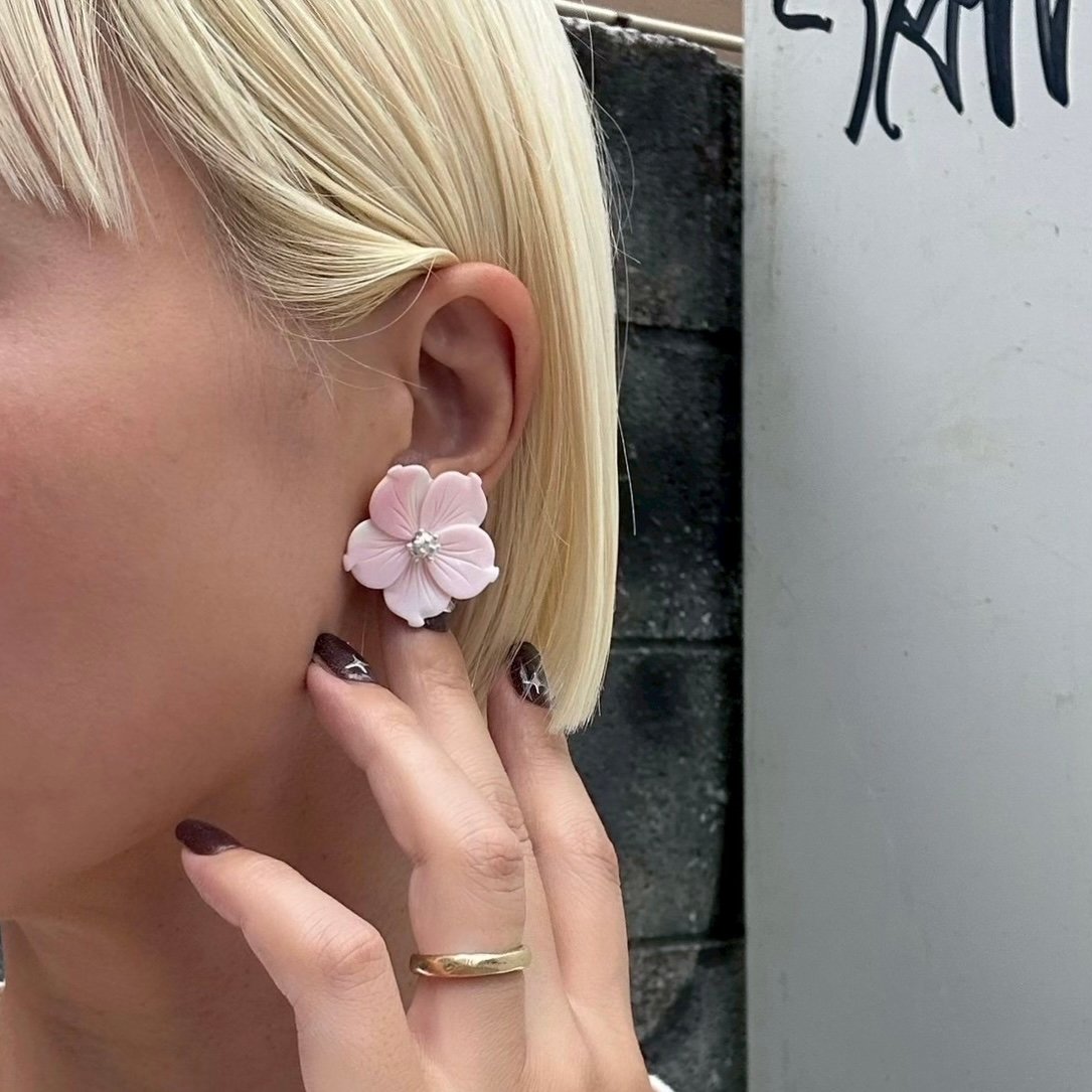 Shell blossom pierce (Set) | nananbijouxxx