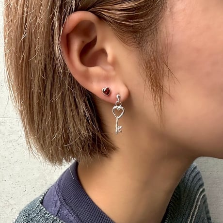 Heart key pierce (1P)