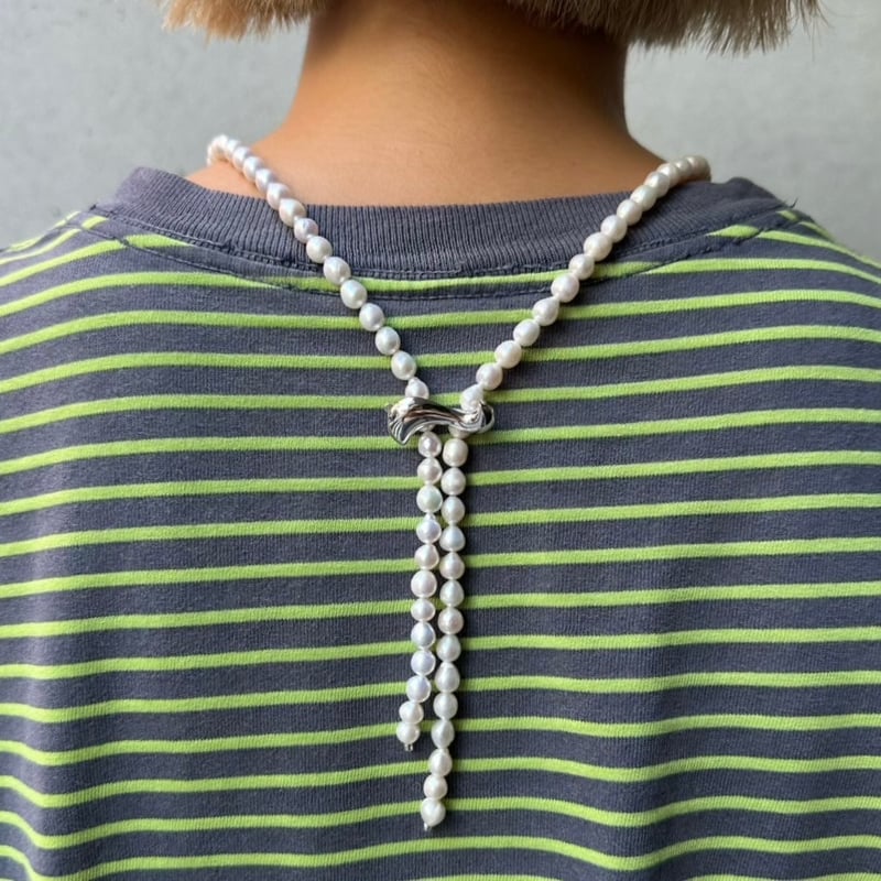 Free Fit Pearl Necklace 【Wavy】 | nananbijouxxx