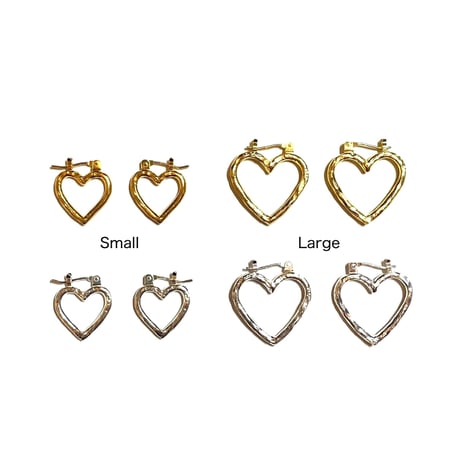 Open heart hoop pierce (Set)