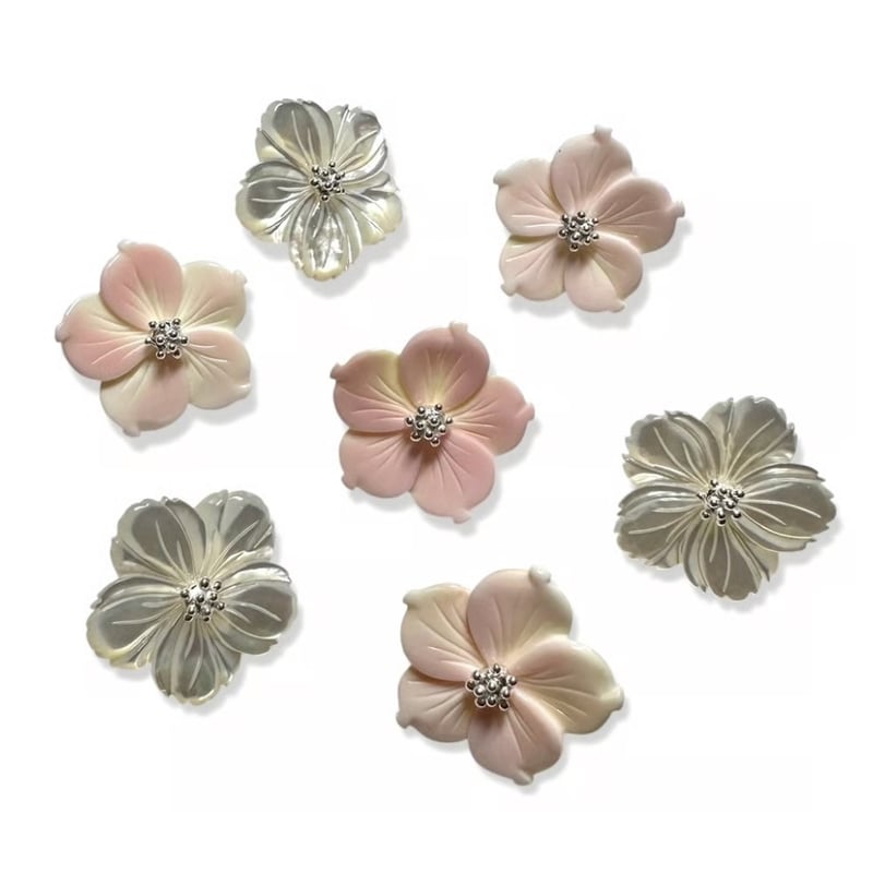Shell blossom pierce (Set) | nananbijouxxx