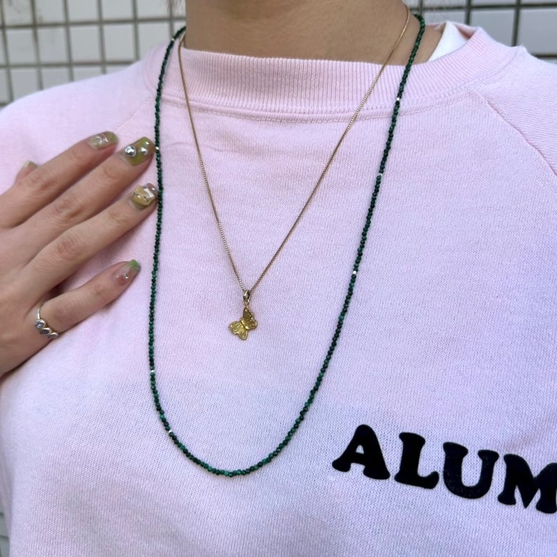 Long stone necklace | nananbijouxxx