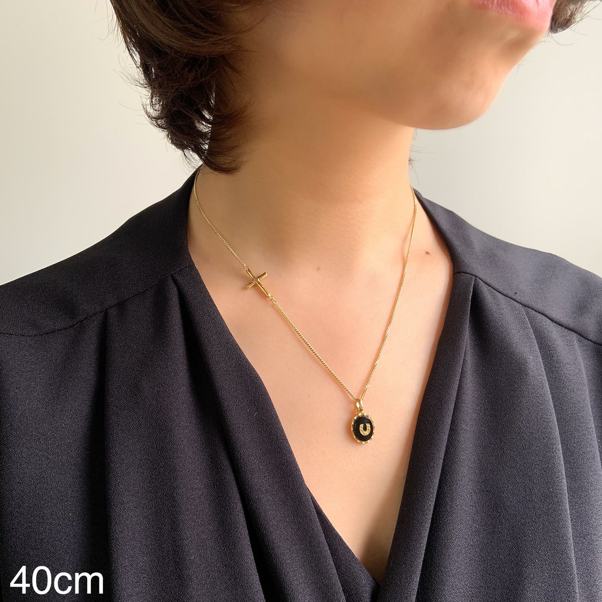 Cross chain 40cm / 45cm | nananbijouxxx