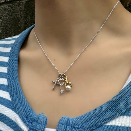 Heart key charm