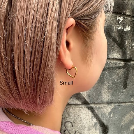 Open heart hoop pierce (Set)