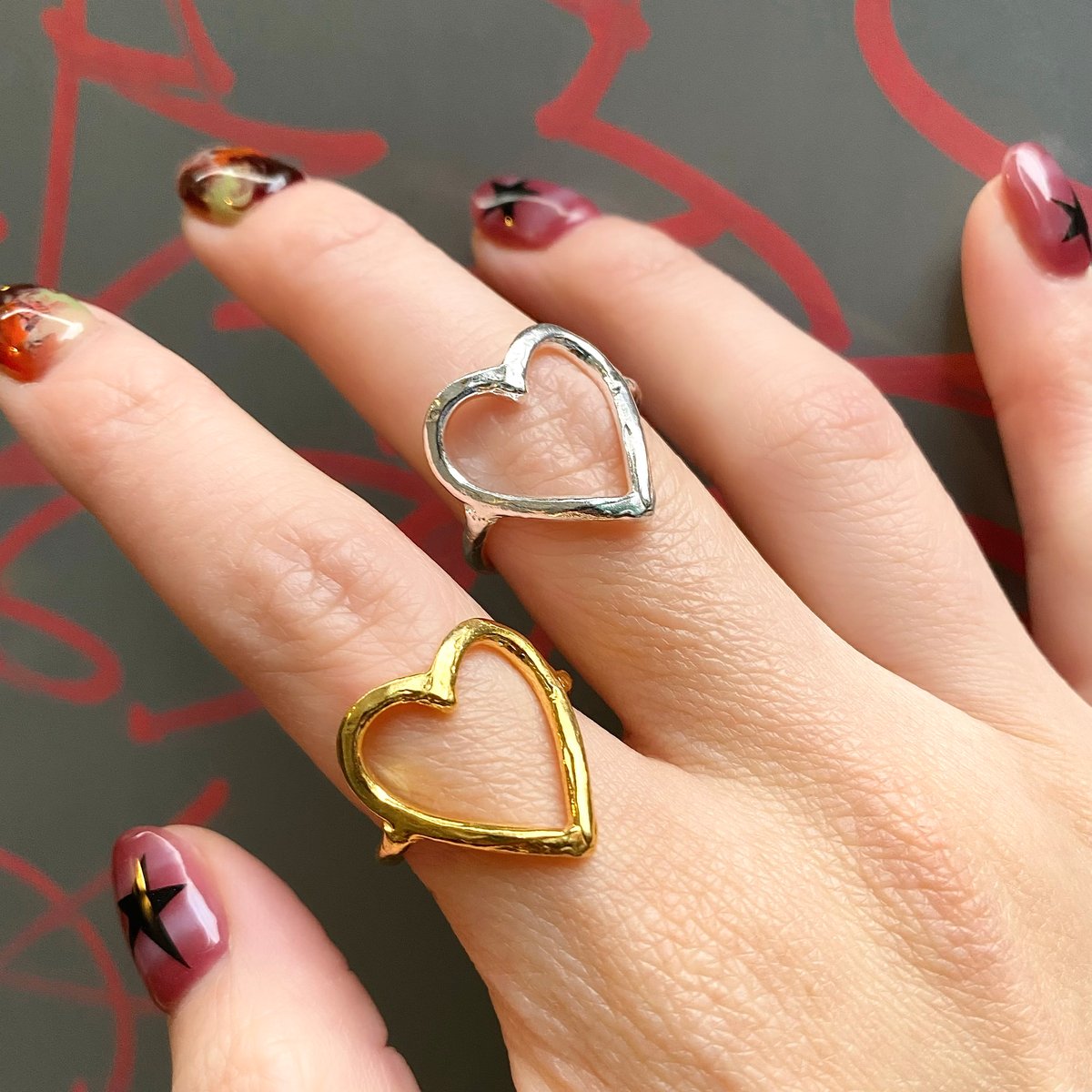 Neo open heart ring | nananbijouxxx