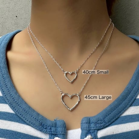 Open heart necklace〈Small〉