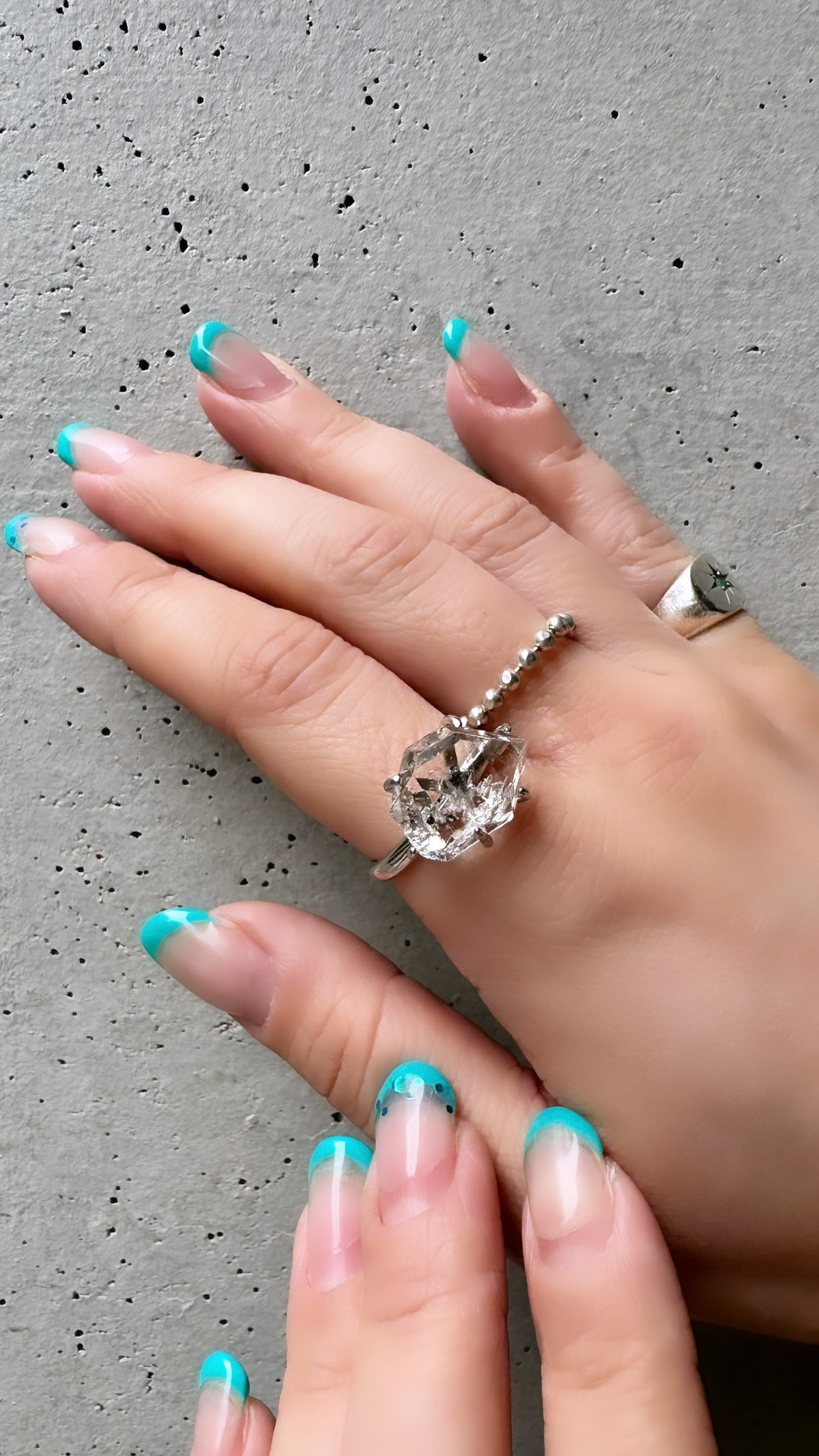 Herkimer Diamond Ring | nananbijouxxx