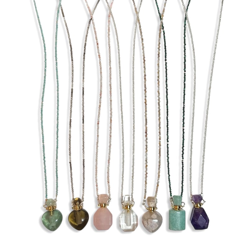 Long stone necklace | nananbijouxxx