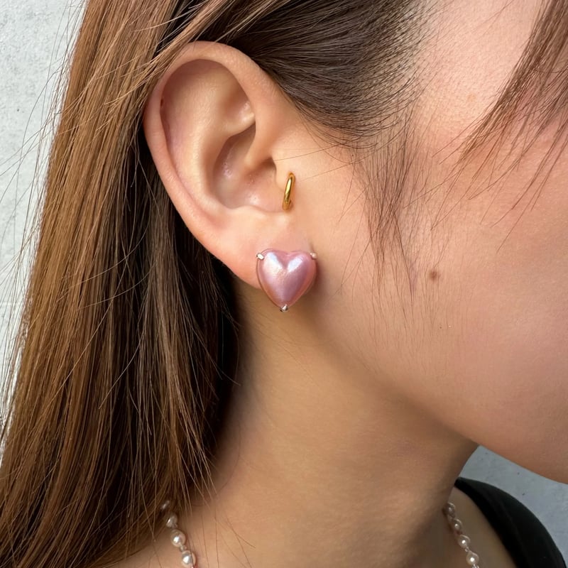 Heart Pearl Pierce（ツメ） | nananbijouxxx