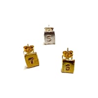 【受注生産】Letter pierce〈GD/数字〉(1P)