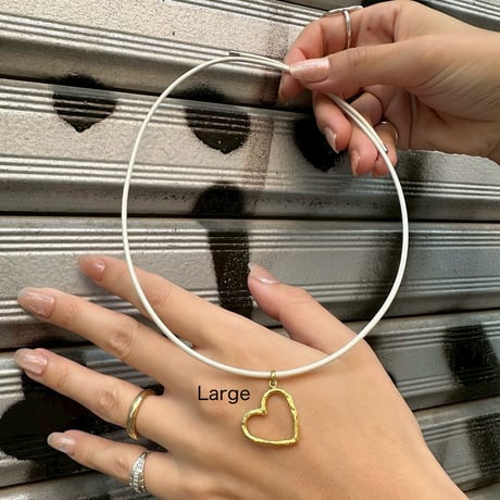 Open heart charm