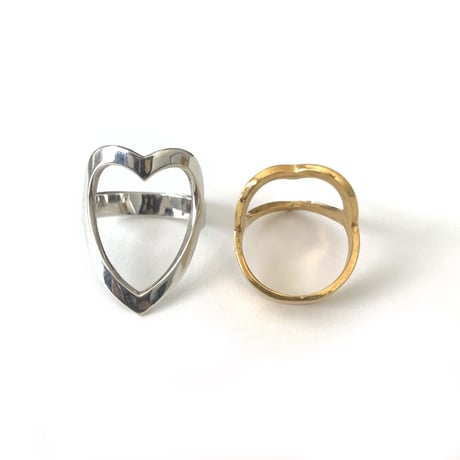 Open heart ring