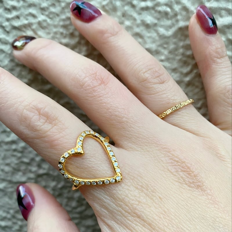 受注生産】Neo open heart ring 石あり | nananbijouxxx
