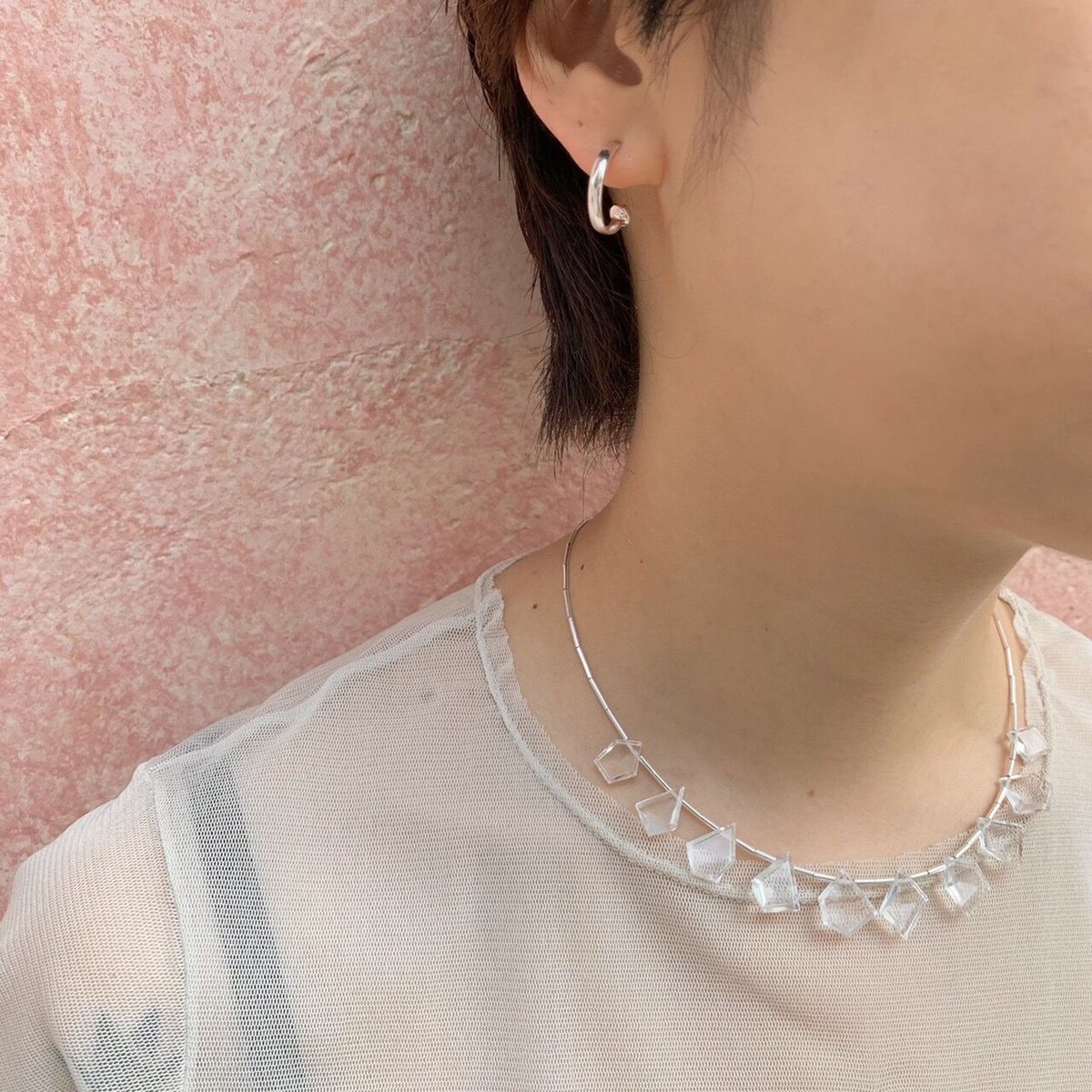 2way hoop pierce (Set) ピアス本体 | nananbijouxxx