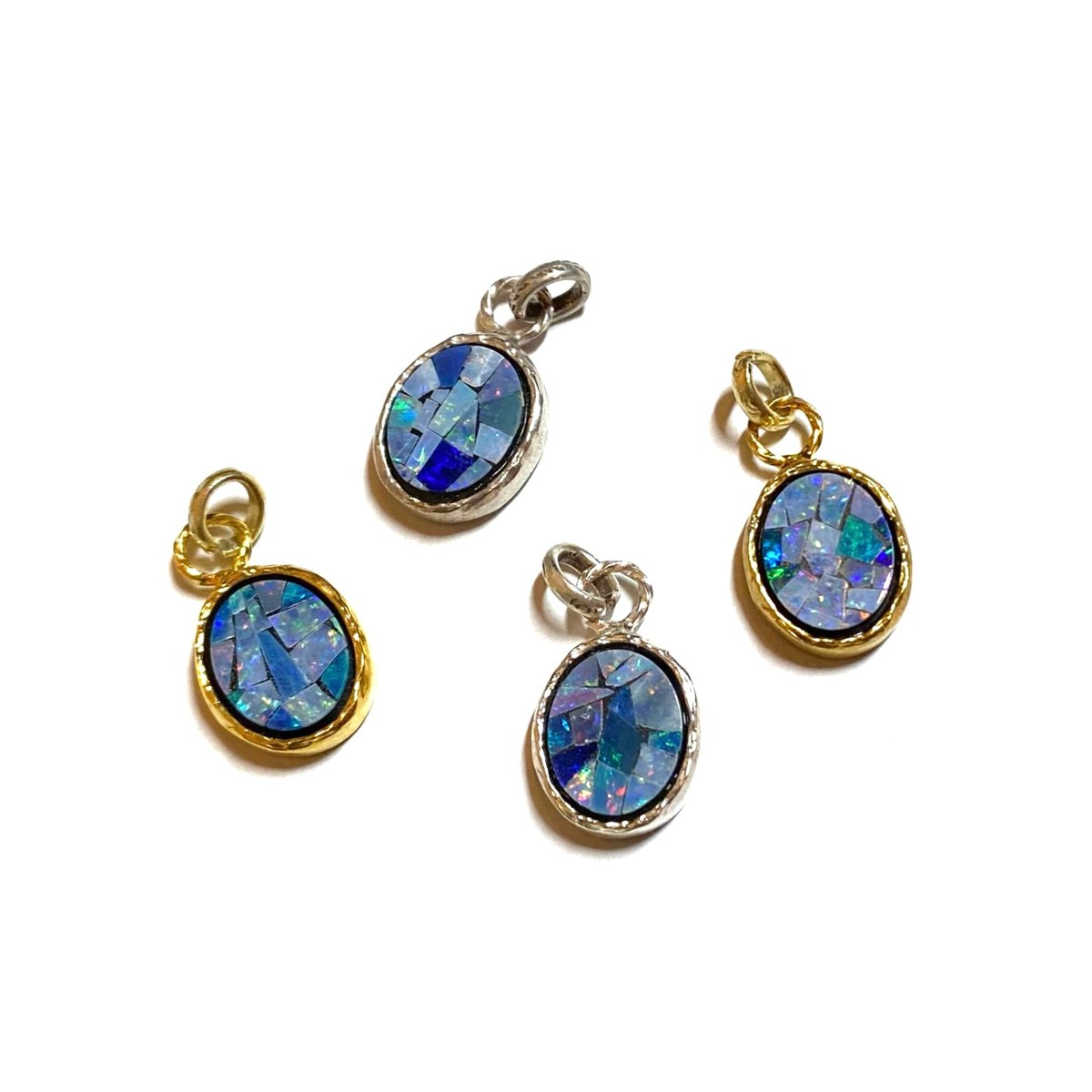 Mosaic opal charm | nananbijouxxx