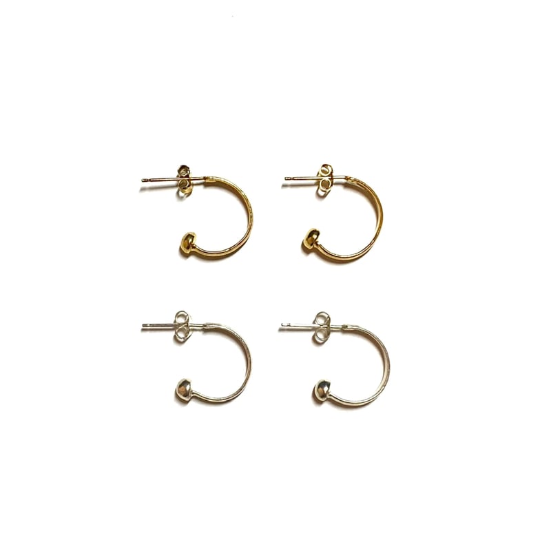 2way hoop pierce (Set) ピアス本体 | nananbijouxxx